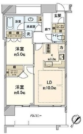 スカイズタワー＆ガーデン 32階 間取り図