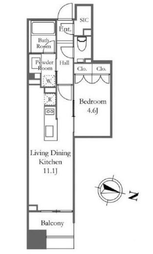 プラウド千代田淡路町 10階 間取り図