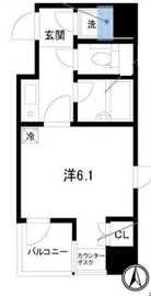 キャピタルステージ日本橋 401 間取り図