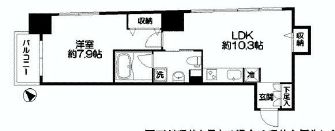 ルクレ新川レジデンス 702 間取り図