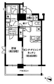 レジディア神田東 1101 間取り図