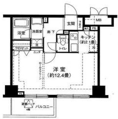 ONE ROOF FLAT TOGOSHI 304 間取り図