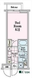 クロノガーデン神楽坂 305 間取り図