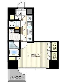 オープンレジデンシア銀座二丁目 2階 間取り図