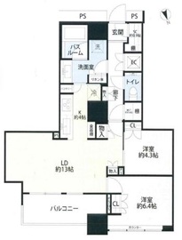 勝どきザ・タワー 42階 間取り図