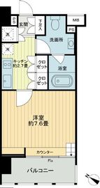 イクサージュ目黒 1階 間取り図