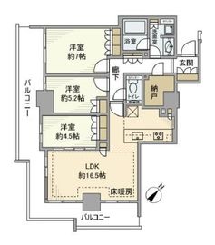 ザ・山王タワー 5階 間取り図