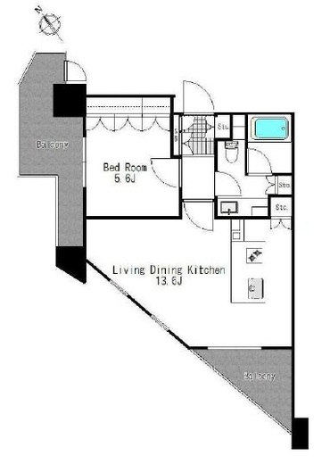 ニューシティアパートメンツ戸越 501 間取り図