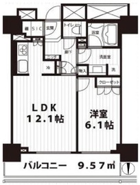 ライオンズ四谷タワーゲート 29階 間取り図