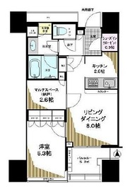 パークタワー錦糸町 9階 間取り図