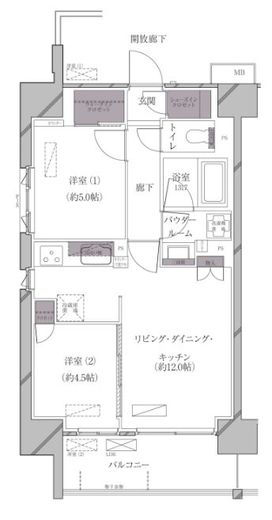 A-standard芝浦 301 間取り図