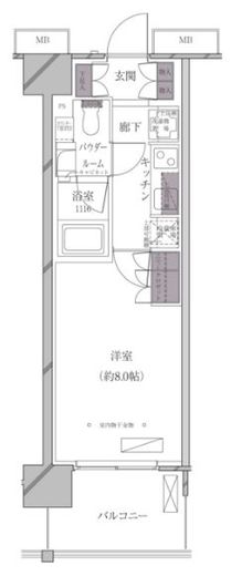 A-standard芝浦 302 間取り図