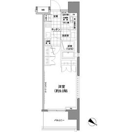 パークハビオ渋谷神山町 401 間取り図