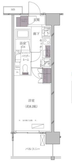 A-standard芝浦 703 間取り図