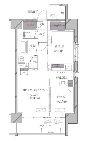 A-standard芝浦 1003 間取り図