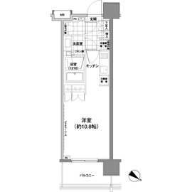 パークハビオ渋谷神山町 303 間取り図