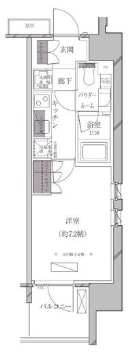 A-standard芝浦 914 間取り図