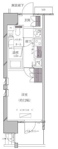 A-standard芝浦 606 間取り図