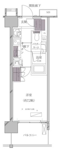 A-standard芝浦 1212 間取り図