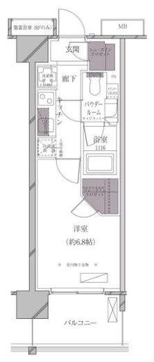 A-standard芝浦 611 間取り図