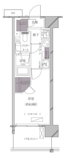 A-standard芝浦 1209 間取り図