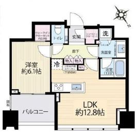 シティタワー麻布十番 9階 間取り図