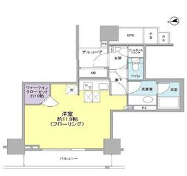 アリビオーレ神楽坂シティタワー 3階 間取り図