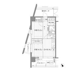 アンビエンテ芝浦 901 間取り図