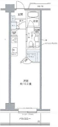 プライムアーバン豊洲 622 間取り図