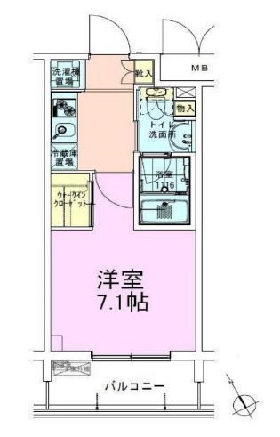 門前仲町レジデンス参番館 302 間取り図