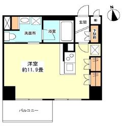 グランカーサ新宿御苑 1304 間取り図