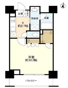スタイリオ蒲田 607 間取り図