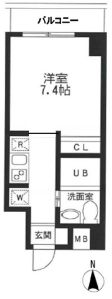 KDXレジデンス御徒町 1103 間取り図