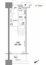 パークハビオ西新宿 904 間取り図