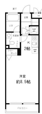 レジディア笹塚 306 間取り図