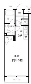 レジディア笹塚 306 間取り図