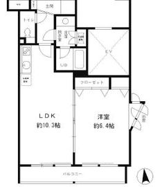 レジディア笹塚 301 間取り図