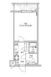 LUMEED飯田橋 4階 間取り図