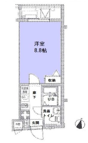 LUMEED飯田橋 2階 間取り図