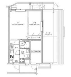 LUMEED飯田橋 5階 間取り図