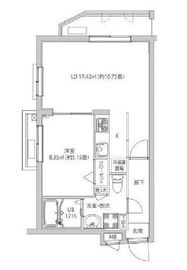 LUMEED飯田橋 5階 間取り図