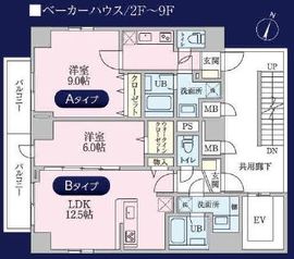 ベーカーハウス 201 間取り図