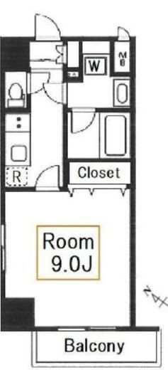 ベーカーハウス 401 間取り図