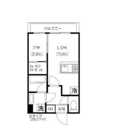 アジールコート芝公園 503 間取り図