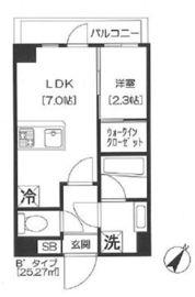 アジールコート芝公園 904 間取り図