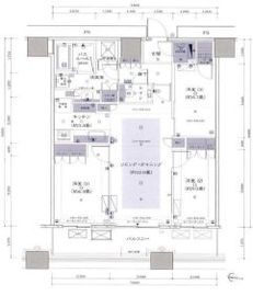 勝どきザ・タワー 9階 間取り図