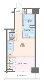 MFPRコート麻布十番 302 間取り図