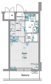 グランド・ガーラ銀座 3階 間取り図