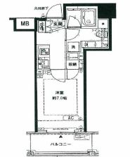 クレヴィアタワー池田山 3階 間取り図