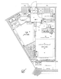 勝どきザ・タワー 47階 間取り図